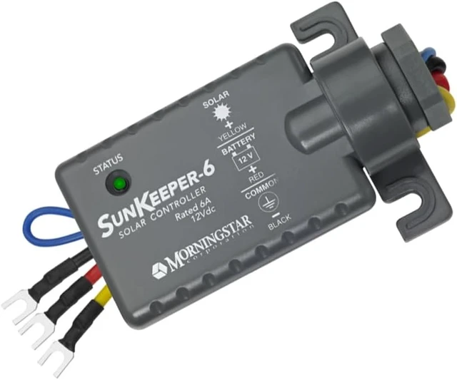 Alt view image 6 of 6 - Morningstar SunKeeper 6A PWM Solar Charge Controller & Panel Regulator