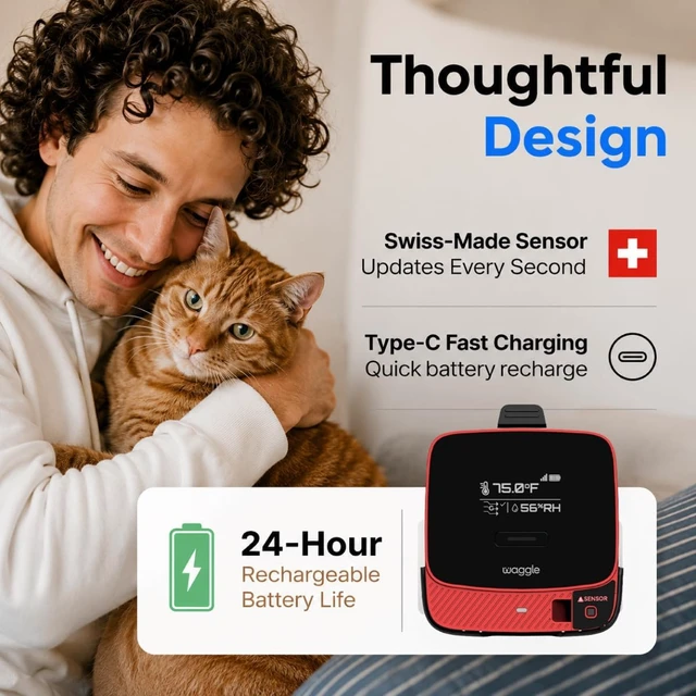 Alt view image 6 of 7 - 4G RV Pet Temperature Monitor with RVSentry Geofence Alerts & Real-Time App Monitoring No WiFi Needed, SMS & Email Power-Outage Alerts, Subscription Required