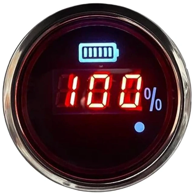 Main image of Prosport Waterproof Digital 48-Volt Golf Cart Battery Volt Gauge
