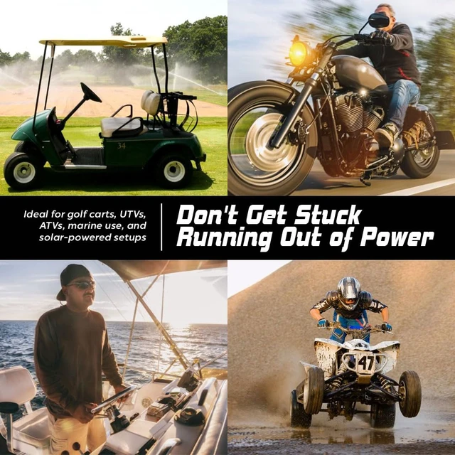 Alt view image 4 of 5 - Prosport Waterproof Digital 48-Volt Golf Cart Battery Volt Gauge