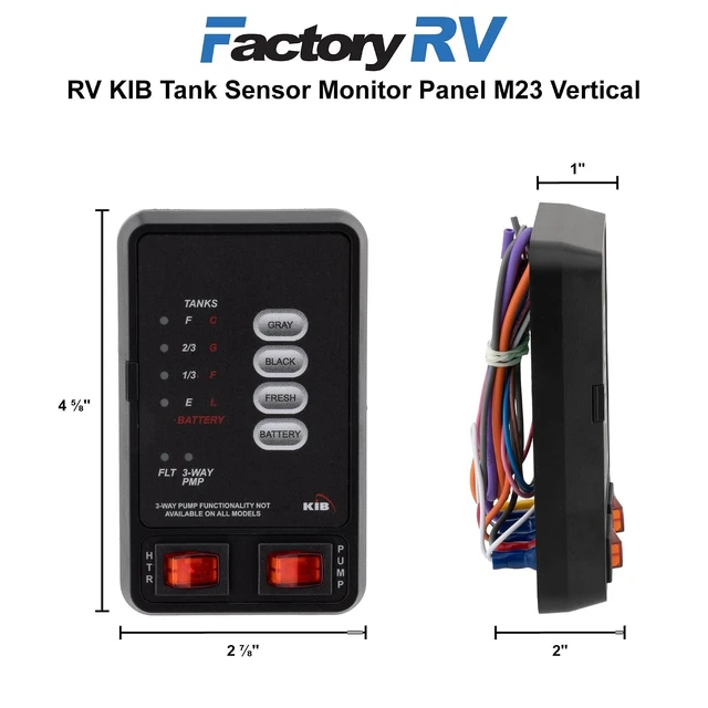 Alt view image 3 of 6 - RV Tank Level Sensor Monitor Panel