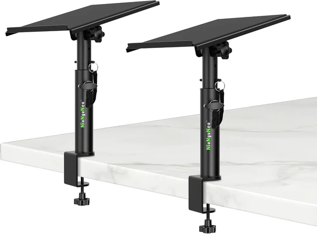 Main image of Studio Monitor Stands with Tilt Clamp, Desk Speaker Stand 10.4"-15.4"