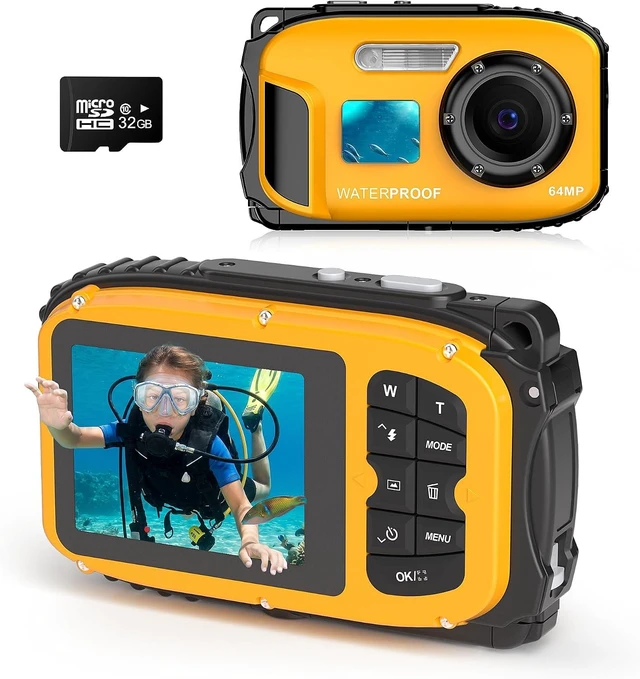 Main image of Floating Waterproof Underwater Camera for Kids with 32GB SD Card