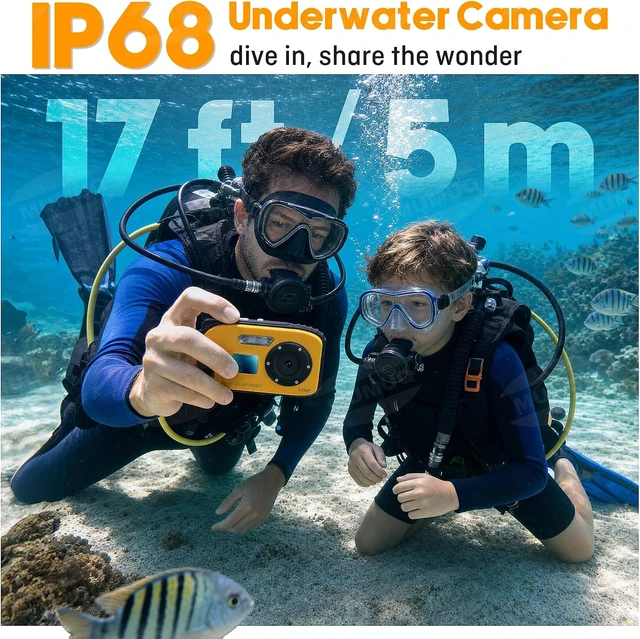 Alt view image 3 of 7 - Floating Waterproof Underwater Camera for Kids with 32GB SD Card