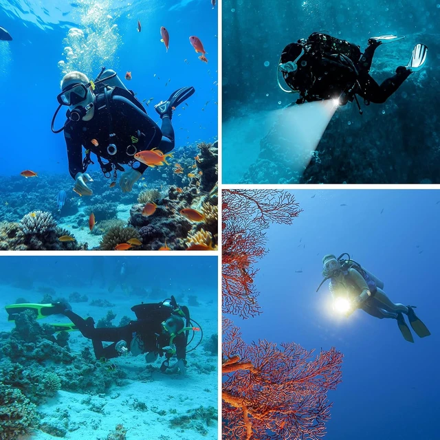 Alt view image 7 of 7 - DL08 Underwater Scuba Diving Video Light with Infinite Dimming