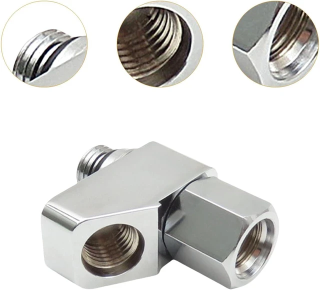 Alt view image 2 of 7 - High-Pressure Scuba Diving Splitter, 1-to-2 Swivel Adapter Flexible Lightweight Quick-Connect Gear Accessories