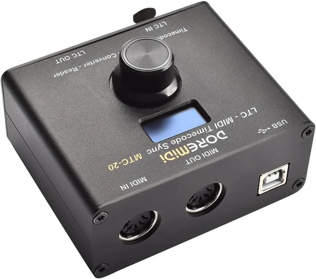 Alt view image 2 of 7 - LTC-MIDI Timecode Sync Device (MTC-20) Synchronize MIDI & SMPTE LTC Timecode
