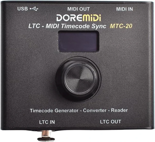 Alt view image 3 of 7 - LTC-MIDI Timecode Sync Device (MTC-20) Synchronize MIDI & SMPTE LTC Timecode