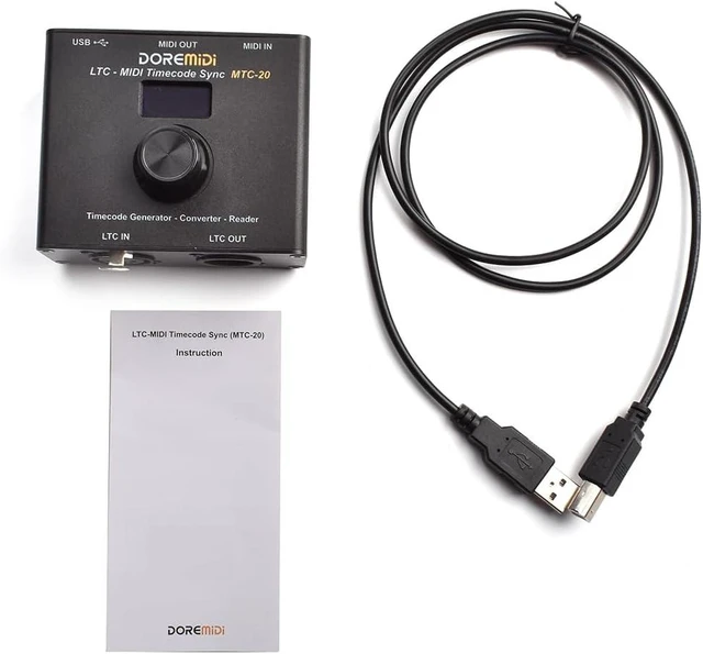 Alt view image 5 of 7 - LTC-MIDI Timecode Sync Device (MTC-20) Synchronize MIDI & SMPTE LTC Timecode