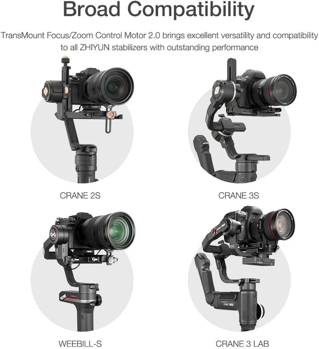 Alt view image 6 of 7 - CMF-06 TransMount Servo Follow Focus/Zoom Controller for Weebill 3S, 3SE, S & Crane 3, 3S, 2S Handheld Gimbals