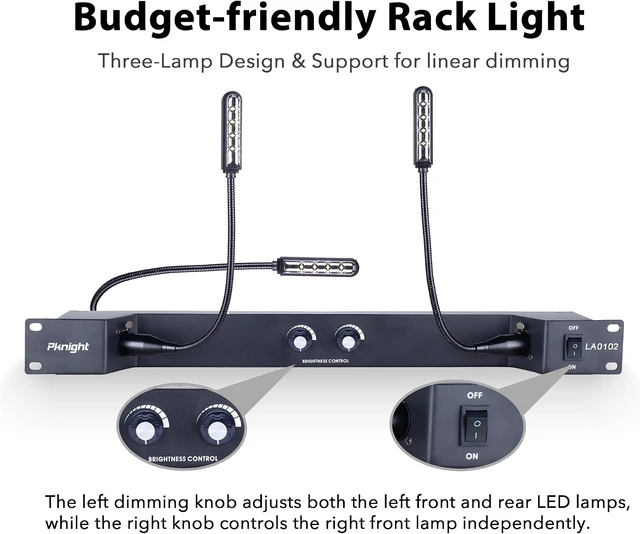 Alt view image 2 of 7 - Dimmable 3-Lamp Gooseneck LED Rack Light