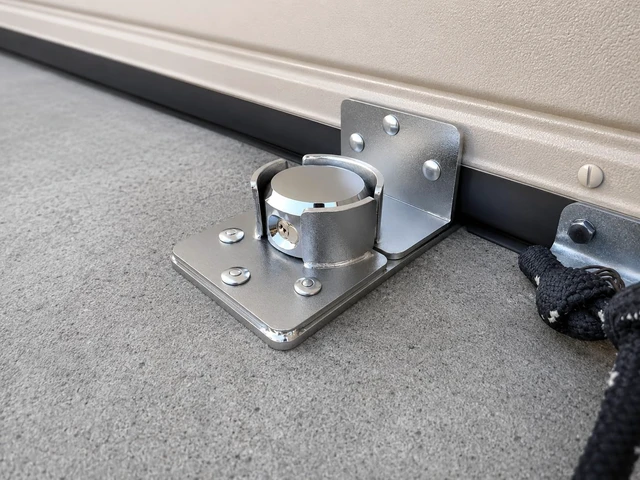 Alt view image 5 of 7 - Heavy-Duty Garage Door Lock for Roll-Up & Sectional Overhead Doors High-Security Hasp & Hidden-Shackle Padlock with 6-Pin Cylinder, Hardware Included