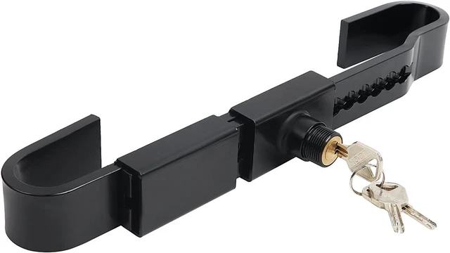 Main image of Adjustable Heavy-Duty Steel Shipping Container Lock Cargo Door & Trailer Box Lock with 2 Keys