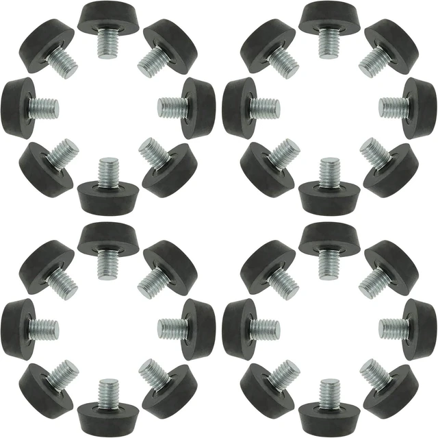 Main image of 32-Pack Metric M8 x 1.25 Furniture Glide Leveling Feet Adjustable Leveler & Floor Protector for Table, Desk & Cabinet Legs