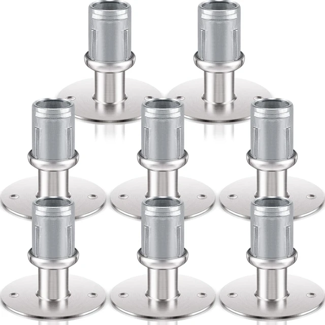 Main image of 8-Pack Stainless Steel Flanged Bullet Feet for 1-5/8" OD Tubing