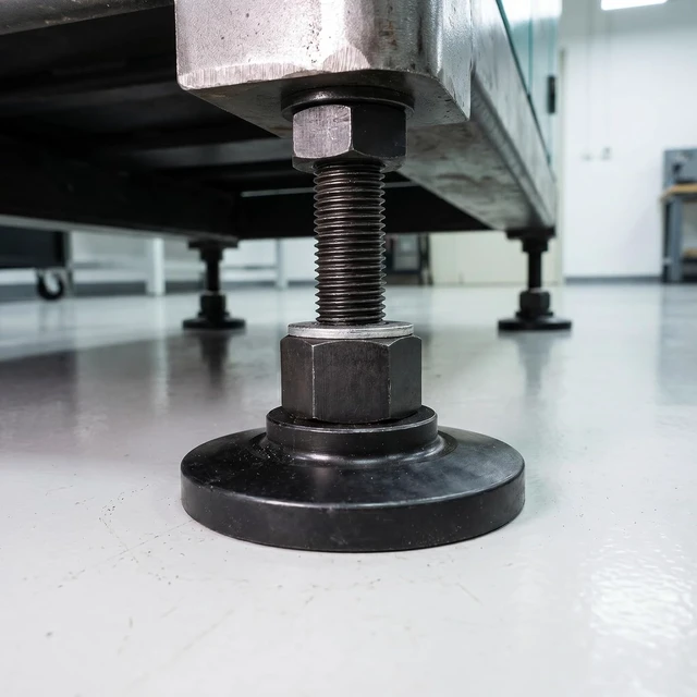 Alt view image 6 of 6 - Heavy-Duty Adjustable Leveling Screw Leg, M16 Thread, 3.94-Inch Dia Base
