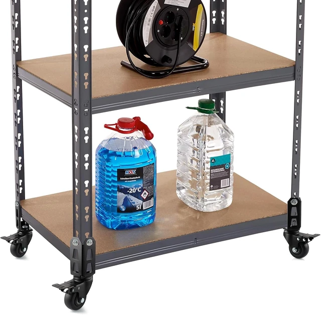 Alt view image 6 of 7 - 4" Storage Rack Caster Wheels for Boltless Shelving Rack Posts