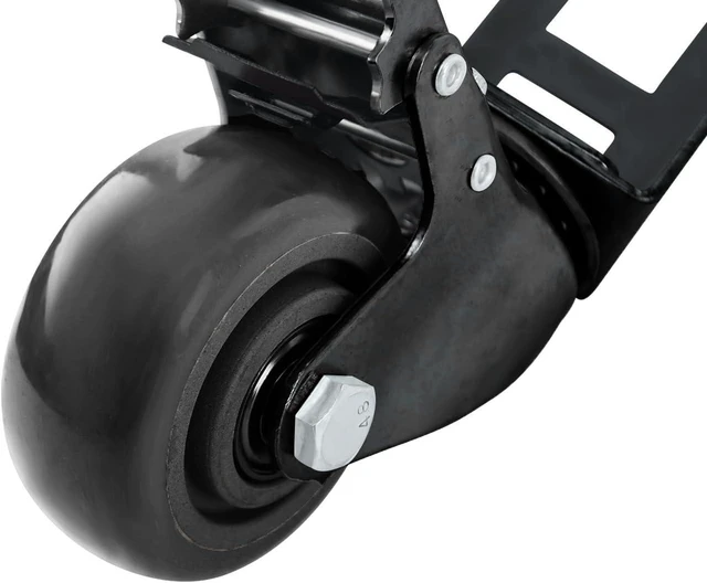 Alt view image 5 of 6 - 4-Pack 3" Heavy-Duty Locking Storage Rack Caster Wheels, 500LB Capacity Fits Boltless Self-Locking Shelving Racks, Black