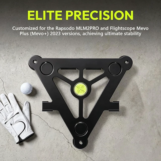 Alt view image 2 of 7 - Metal Alignment & Leveling Stand for MLM2Pro & Mevo+ Golf Launch Monitor Accessory, Ideal Golf Gift (Leveling Stand Only)
