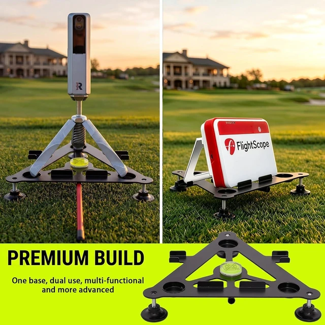 Alt view image 3 of 7 - Metal Alignment & Leveling Stand for MLM2Pro & Mevo+ Golf Launch Monitor Accessory, Ideal Golf Gift (Leveling Stand Only)