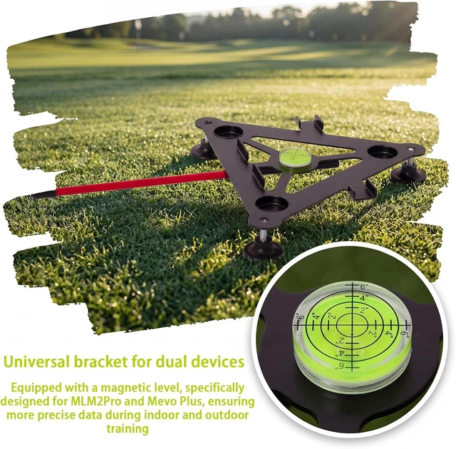 Alt view image 6 of 7 - Metal Alignment & Leveling Stand for MLM2Pro & Mevo+ Golf Launch Monitor Accessory, Ideal Golf Gift (Leveling Stand Only)