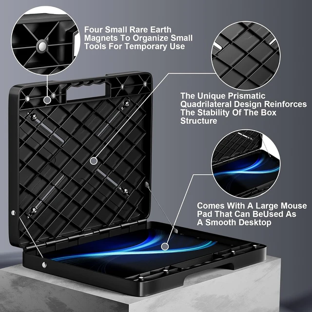 Alt view image 6 of 7 - Magnetic Laptop Holder Portable Workstation
