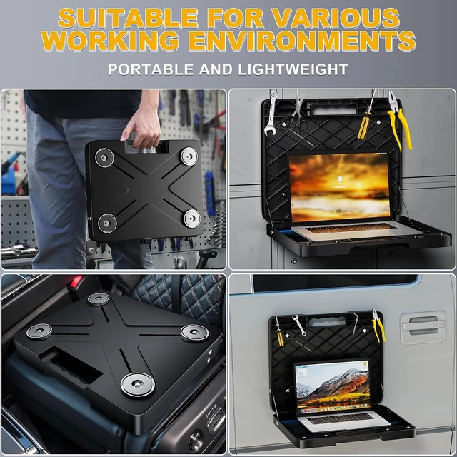 Alt view image 4 of 7 - Magnetic Laptop Holder Portable Workstation