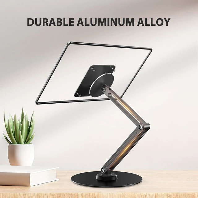 Alt view image 7 of 7 - Adjustable Aluminum Arm Magnetic VESA Stand for Portable Monitors
