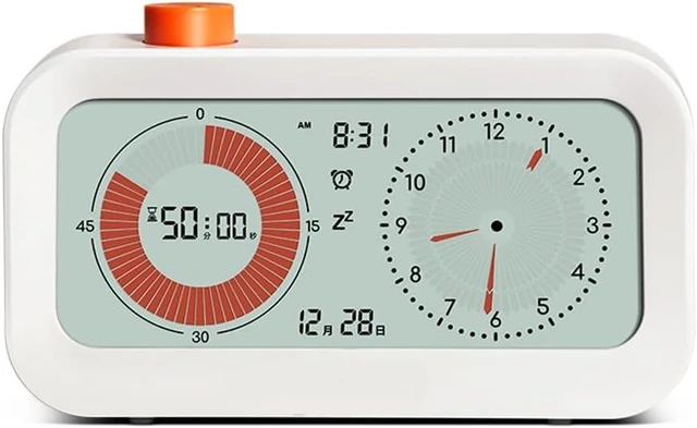 Main image of 60-Minute Countdown Visual Timer with White 5-Inch Screen