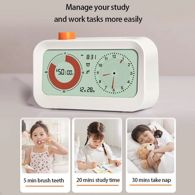 Alt view image 7 of 7 - 60-Minute Countdown Visual Timer with White 5-Inch Screen
