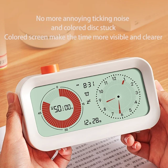 Alt view image 6 of 7 - 60-Minute Countdown Visual Timer with White 5-Inch Screen