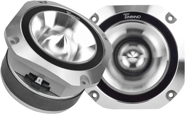 Main image of TPT-ST25 4-Inch Chrome Super Tweeter 8 Ohm, 900 Watts Max, 107 dB, 1.5 in Voice Coil, High Sensitivity, Slim Profile Bullet Tweeters for Pro Audio (Pair)
