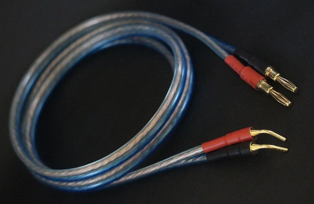 Alt view image 2 of 5 - KK ZB-SB HiFi OFC Speaker Wire Banana Plug to Pin Type, 1 Pair (4 Banana & 4 Pin), 1.5M(4.92ft)/3M(9.84ft)/5M(16ft)/7M(22.9ft)