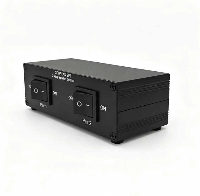 Alt view image 2 of 7 - SP2 2-Zone Passive Audio Speaker Selector Switch Box