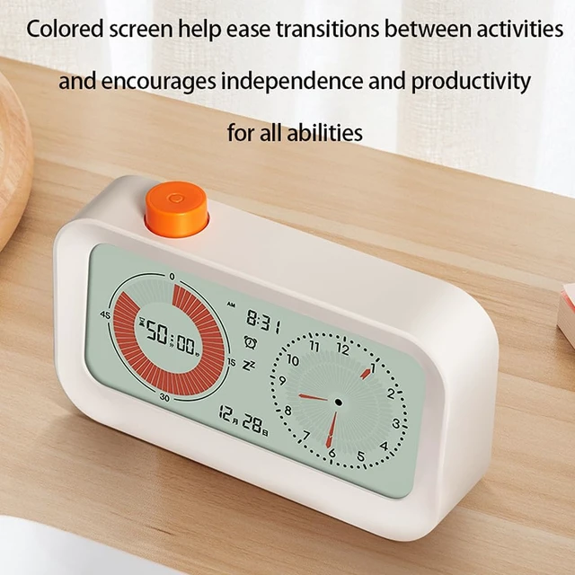 Alt view image 2 of 7 - 60-Minute Countdown Visual Timer with White 5-Inch Screen