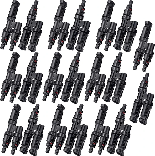 Main image of 10-Pairs 2-to-1 Solar Panel Branch Y Connector (Fmm Mff)