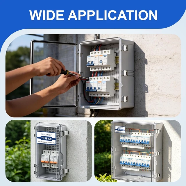 Alt view image 7 of 7 - IP67 Waterproof Outdoor Electrical Junction Box (Clear Cover) ABS Plastic Enclosure with Hinged Lid, Mounting Plate & Wall Mount Brackets, Weatherproof Dustproof Project Box (13.8"×9.8"×5.9")