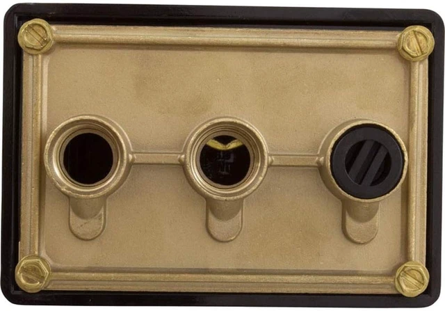 Alt view image 5 of 7 - Light Junction Box with (3) 1/2" Ports & Brass Base