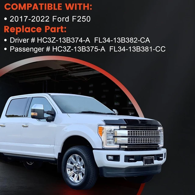 Alt view image 2 of 6 - LED Towing Mirror Turn Signal Light for 2017-2022 Ford F250