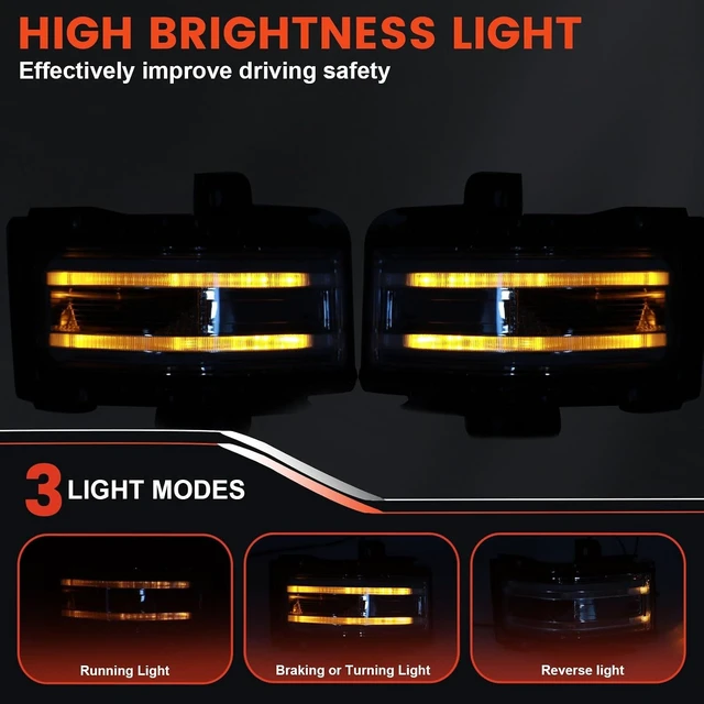 Alt view image 3 of 6 - LED Towing Mirror Turn Signal Light for 2017-2022 Ford F250