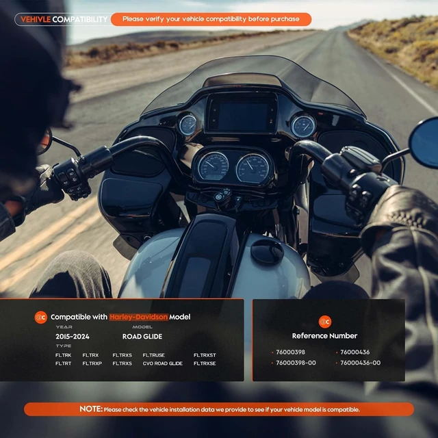 Alt view image 2 of 7 - Inner Fairing Glove Box Door Lid Hinge Fits Harley Road Glide FLTR 2015-24