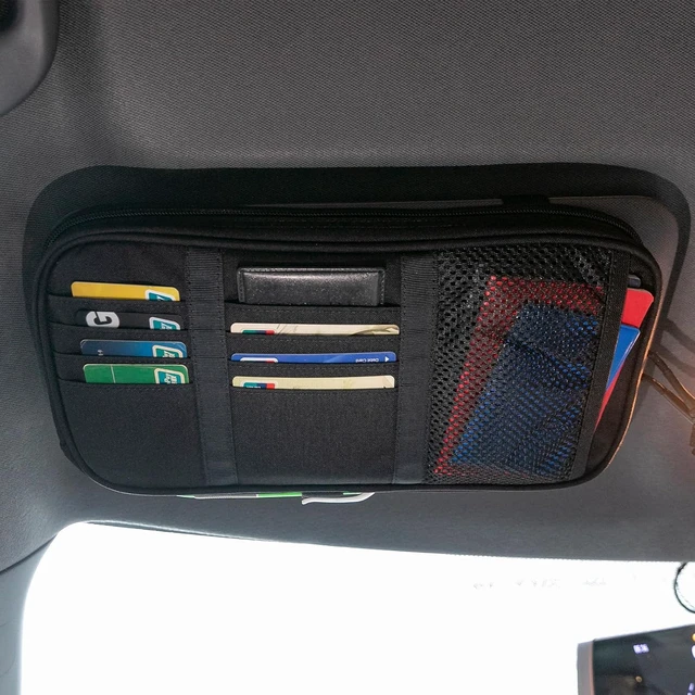 Alt view image 4 of 7 - Car Sun Visor Organizer Storage Pouch