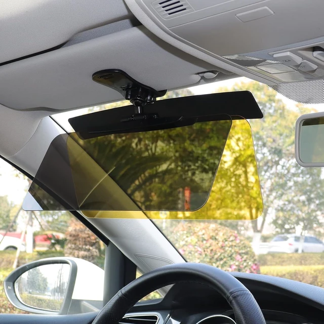 Main image of Polarized Sun Visor Extender for Car Clip-On Sun Blocker Extension, Anti-Glare for Safe Driving (M, Day and Night)