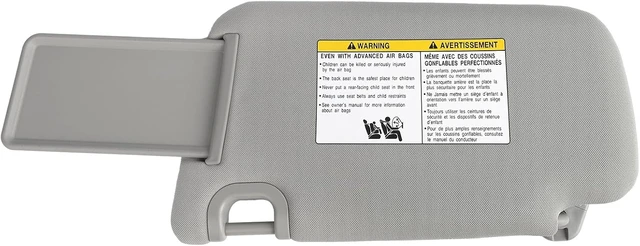 Alt view image 4 of 7 - Non-Illuminated Sun Visor Pair Compatible with 2013-2019 Nissan Sentra