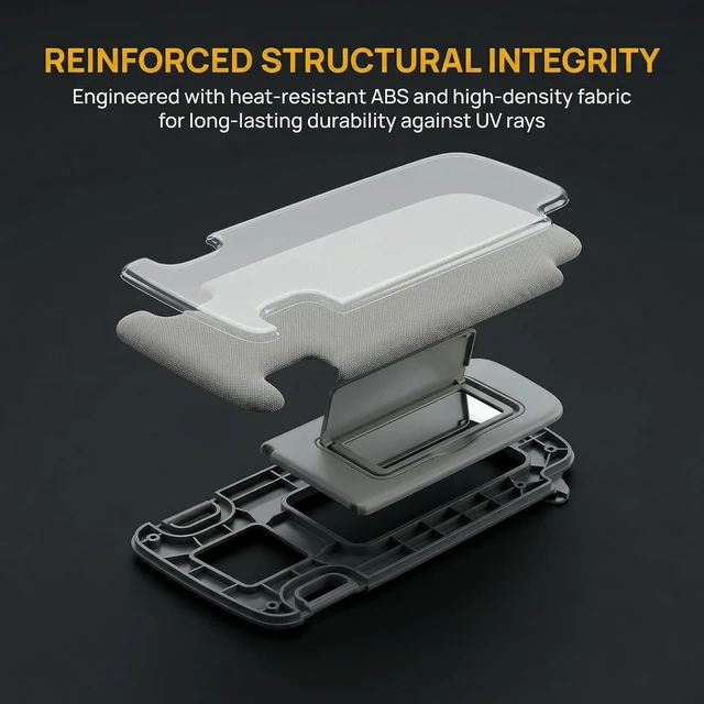 Alt view image 6 of 7 - Non-Illuminated Sun Visor Pair Compatible with 2013-2019 Nissan Sentra