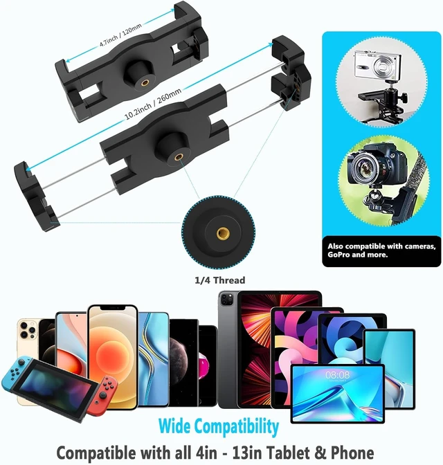 Alt view image 7 of 7 - Car/Truck Sun Visor Tablet Mount Holder Clip
