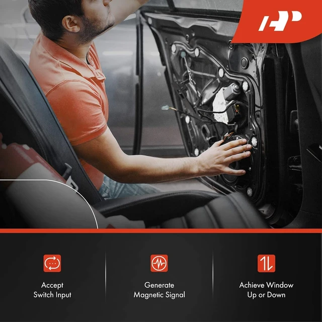Alt view image 2 of 7 - Front Passenger Side Power Window Lift Motor with 6-Pin Plug