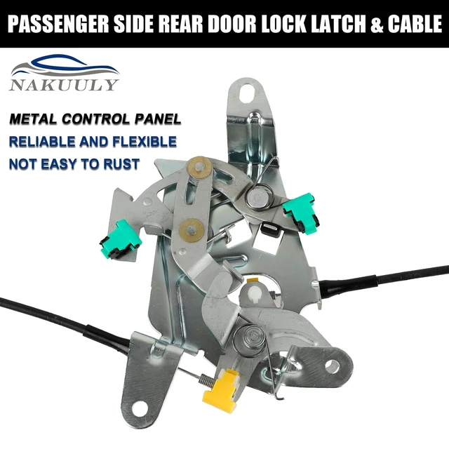 Alt view image 3 of 6 - Right Rear Door Lock Latch & Cable for 1999-2007 F250/F350/F450 Super Duty