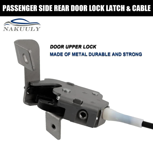 Alt view image 4 of 6 - Right Rear Door Lock Latch & Cable for 1999-2007 F250/F350/F450 Super Duty