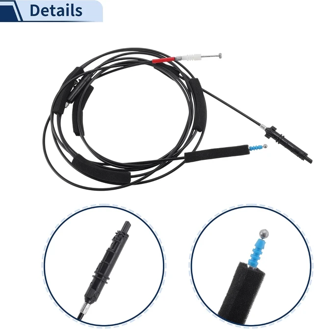 Alt view image 5 of 6 - Trunk Lid & Fuel Filler Door Release Cable No.74880TA0A01 for Honda Accord 2008-2012